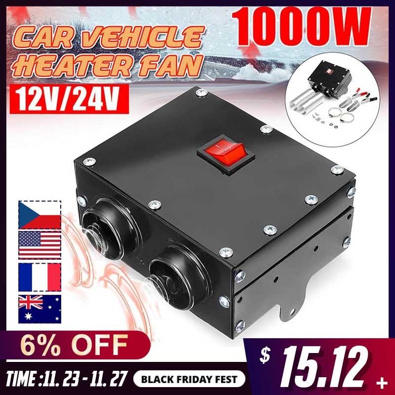 Exportation mini voiture chauffage électrique voiture chauffage électrique chauffage ventilateur chauffage dégivreur 12V24V désembuage