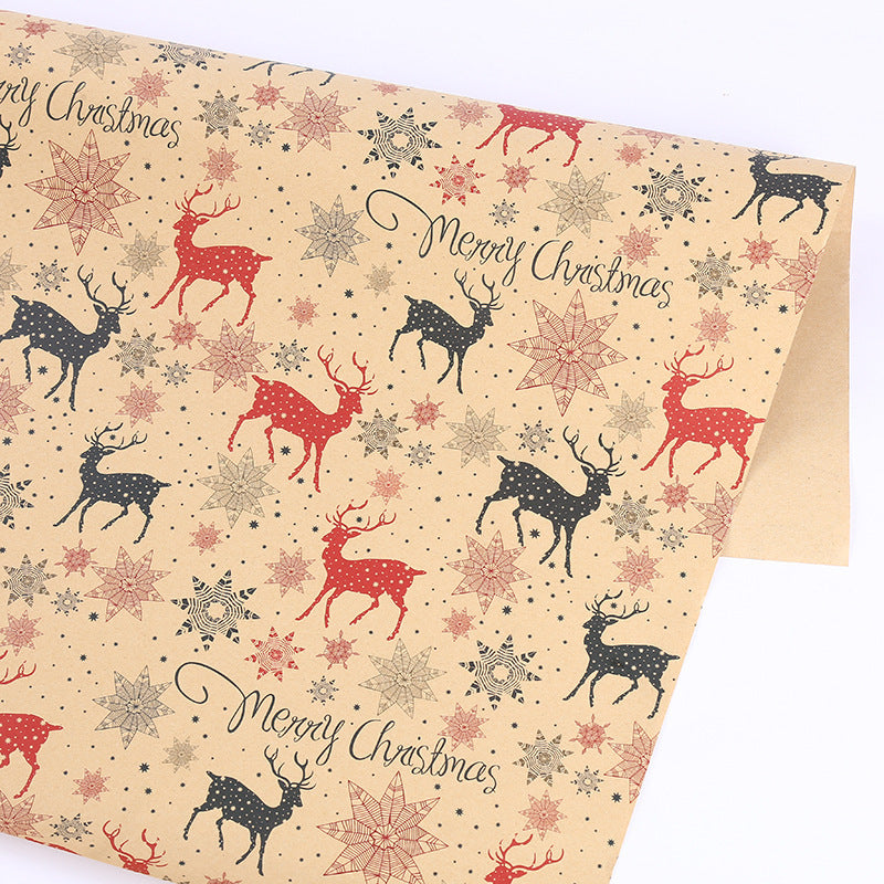 Papier d'emballage épais pour cadeaux de Noël