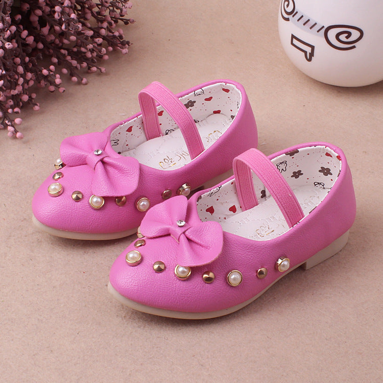 Automne nouveau bébé chaussure unique version coréenne de chaussures de bébé femme mode perle perceuse à eau en gros