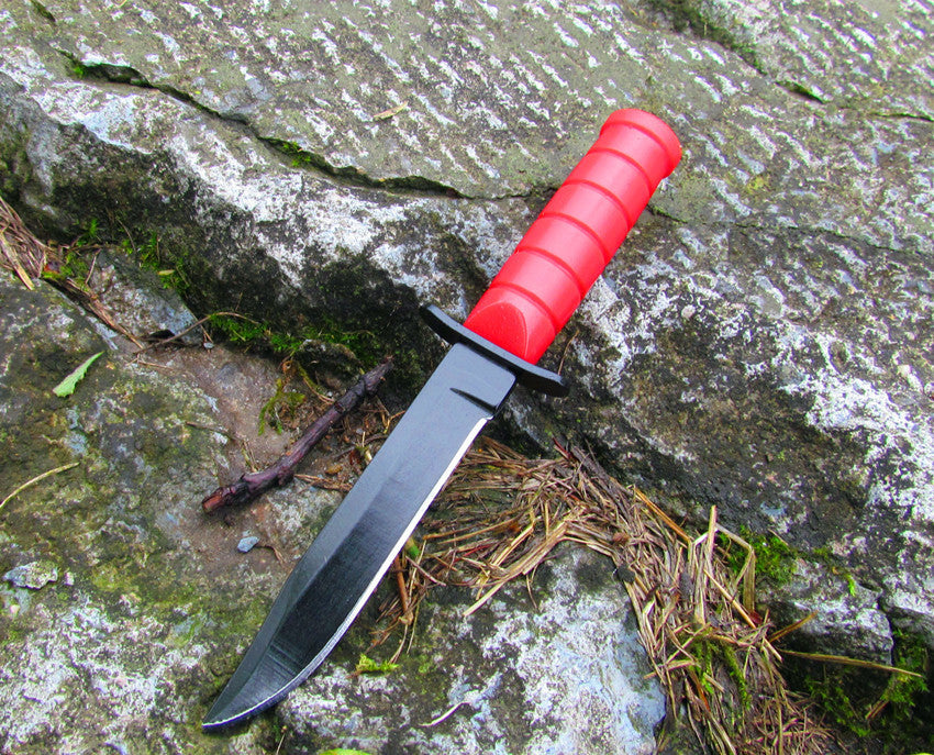 Couteau de survie de camping en acier inoxydable