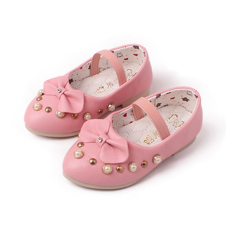 Automne nouveau bébé chaussure unique version coréenne de chaussures de bébé femme mode perle perceuse à eau en gros