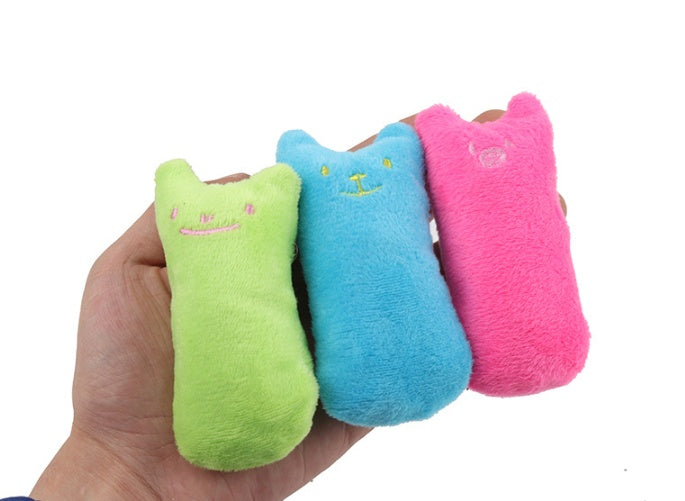 Jouets interactifs en forme d'herbe à chat pour chat, oreiller, jouet interactif, fournitures pour animaux de compagnie, pouce, peluche, dents, morsure, menthe, accessoires pour chat