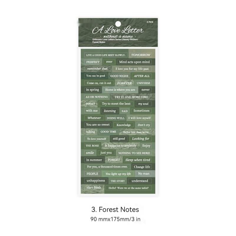 Ins anglais citations bricolage décoration matériel autocollant