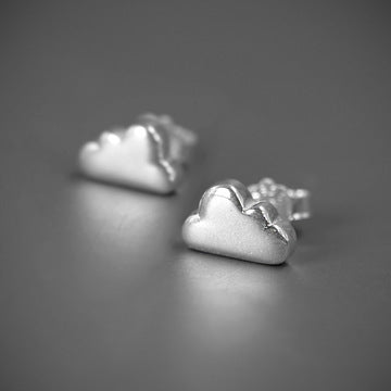 Cloud Raindrop Sterling Silver Imitation Crystal Women's Tassel Fairy Earrings