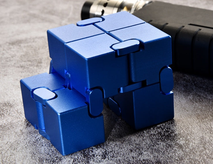 Jouet anti-Stress Cube infini en métal de qualité supérieure, décompresse Portable, jouets relaxants pour enfants et adultes
