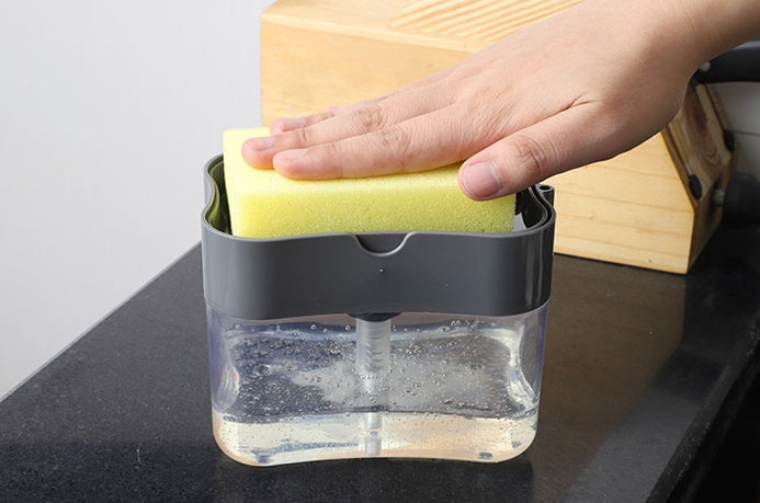 Dispensador de jabón multifunción, esponja Caddy, dispensador inodoro no tóxico, estante de cocina, caja de almacenamiento de jabón para lavado de baño creativo
