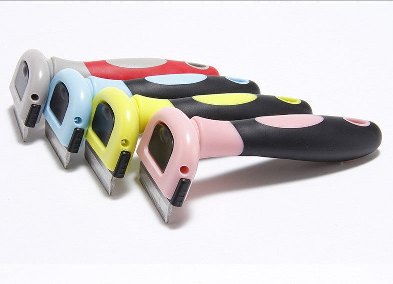 Peigne d'épilation amovible en ABS pour animaux de compagnie