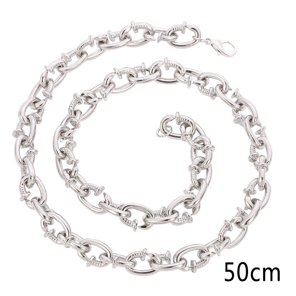 Hip Hop Tendencia Rap Accesorios Nail Personalidad Discoteca Exagerada Pulsera de Moda para Hombres
