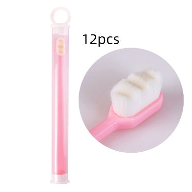 Brosse à dents Ultra-fine, poils Super doux, nettoyage en profondeur, Portable, outils de soins bucco-dentaires, nettoyage buccal, voyage