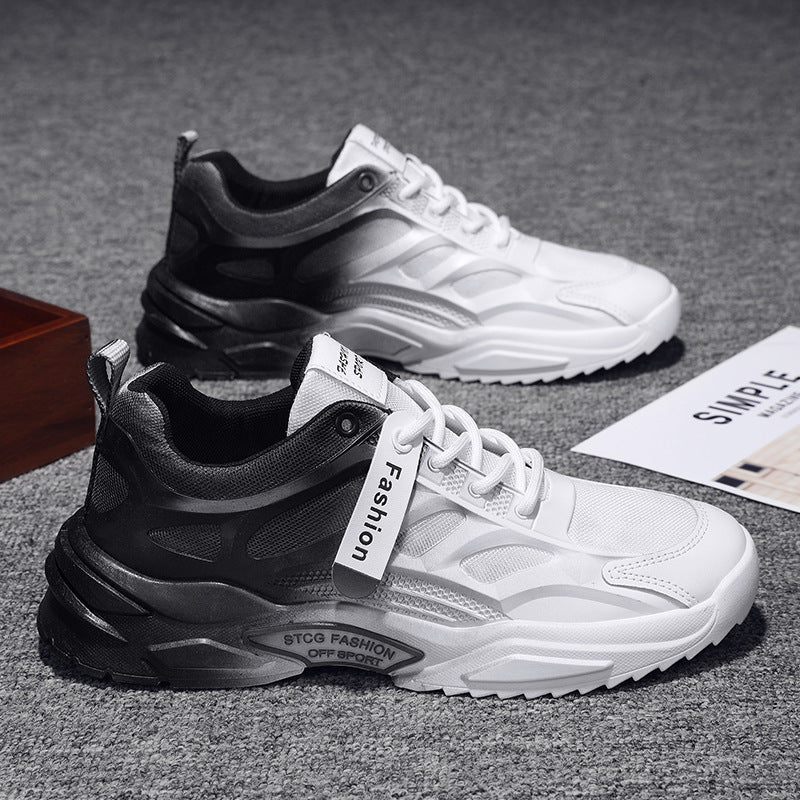 Zapatos blancos degradados Zapatillas finas de malla transpirable