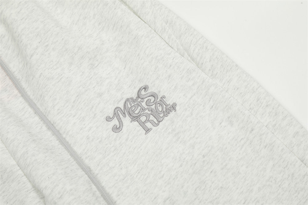 Men's Loose Wide-leg Mopping Drawstring Sweatpants