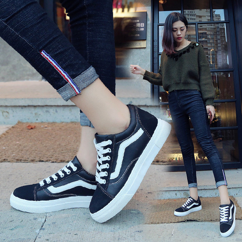 Chaussures blanches pour étudiantes, chaussures de sport décontractées pour femmes, nouvelle collection automne 2021