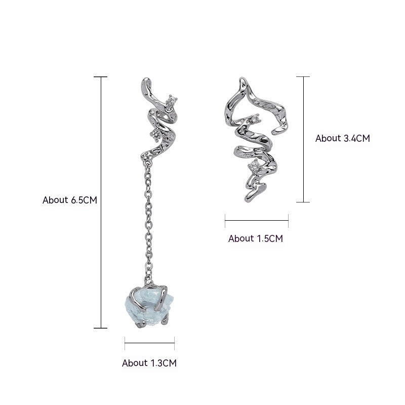 Collar Original Serie Glaciar Azul Para Mujer