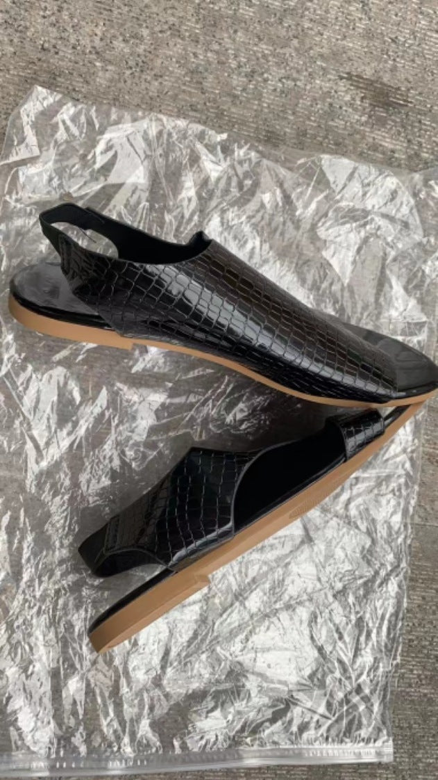 Women's Flip-toe Slip-on Roman Sandals