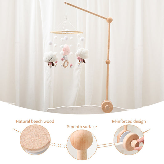 Support en bois pour bébé, moustiquaire, tige suspendue, accessoires, Support de cloche de lit confortable