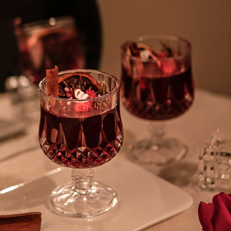 Gobelet à vin, bougie d'aromathérapie, cristal de gelée