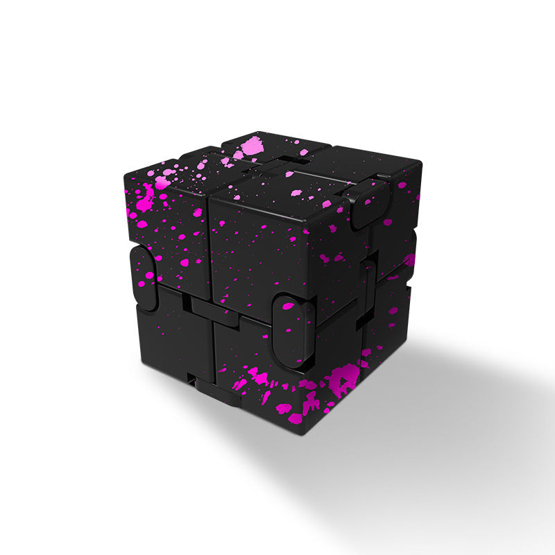 Jouet anti-Stress Cube infini en métal de qualité supérieure, décompresse Portable, jouets relaxants pour enfants et adultes
