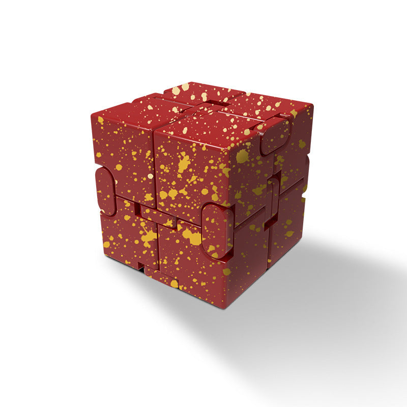 Jouet anti-Stress Cube infini en métal de qualité supérieure, décompresse Portable, jouets relaxants pour enfants et adultes