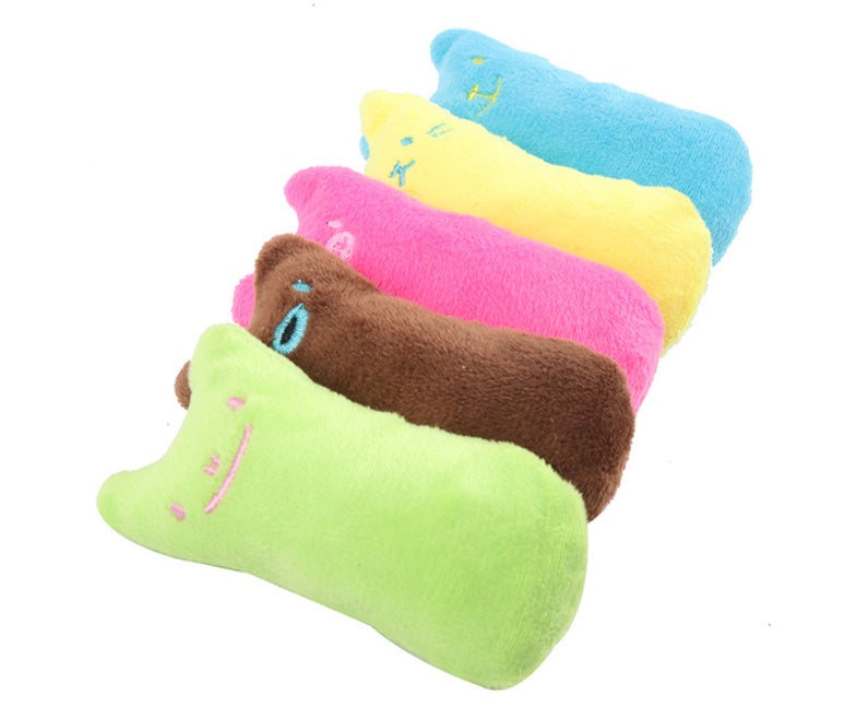 Jouets interactifs en forme d'herbe à chat pour chat, oreiller, jouet interactif, fournitures pour animaux de compagnie, pouce, peluche, dents, morsure, menthe, accessoires pour chat
