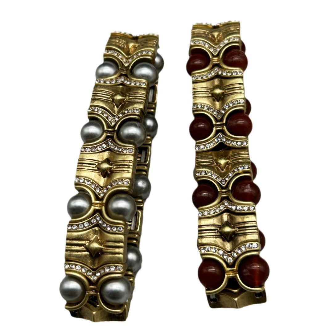 Bracelet en pierre d'agate de perles Vintage occidental, bijoux anciens simples et assortis à la mode