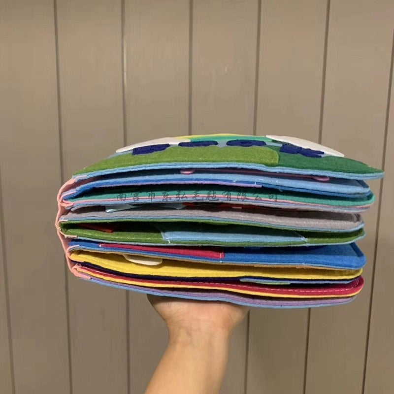 Livre en tissu pour bébé de la série Montessori pour enfants