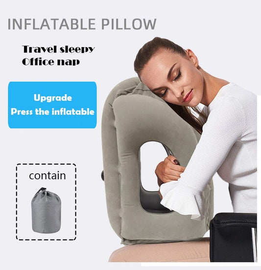 Cojín inflable, almohada de viaje, la almohada más diversa e innovadora para viajar, 2017, almohadas de avión, soporte para la cabeza y el cuello