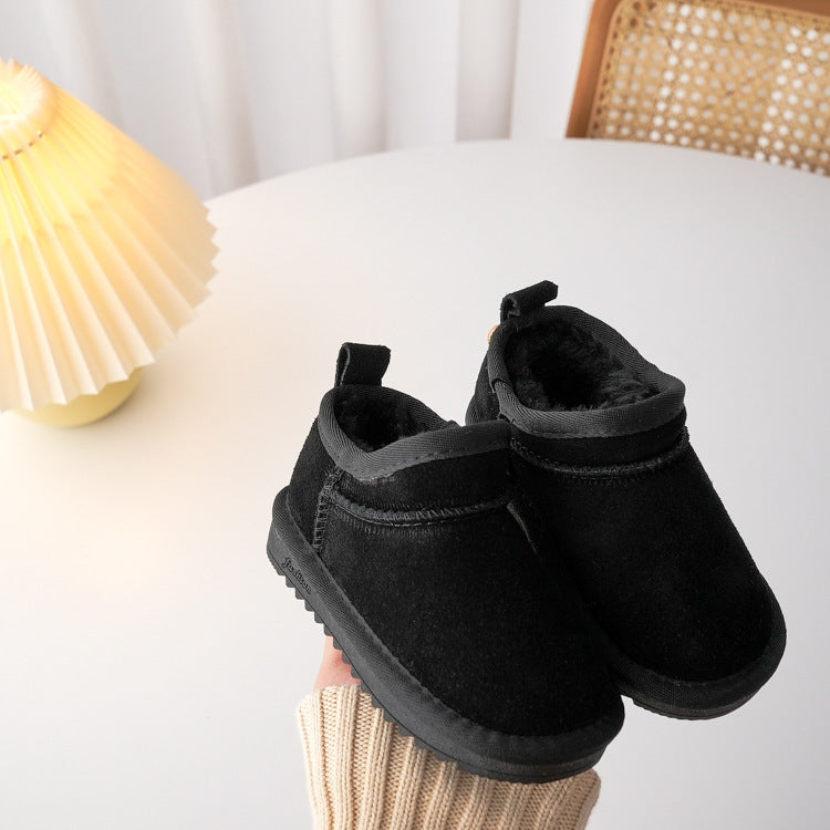 Bottes de neige basses pour enfants à la mode