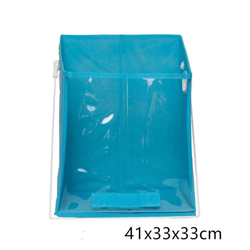Cesta de almacenamiento plegable, desmontable, acolchada, cesto para ropa sucia