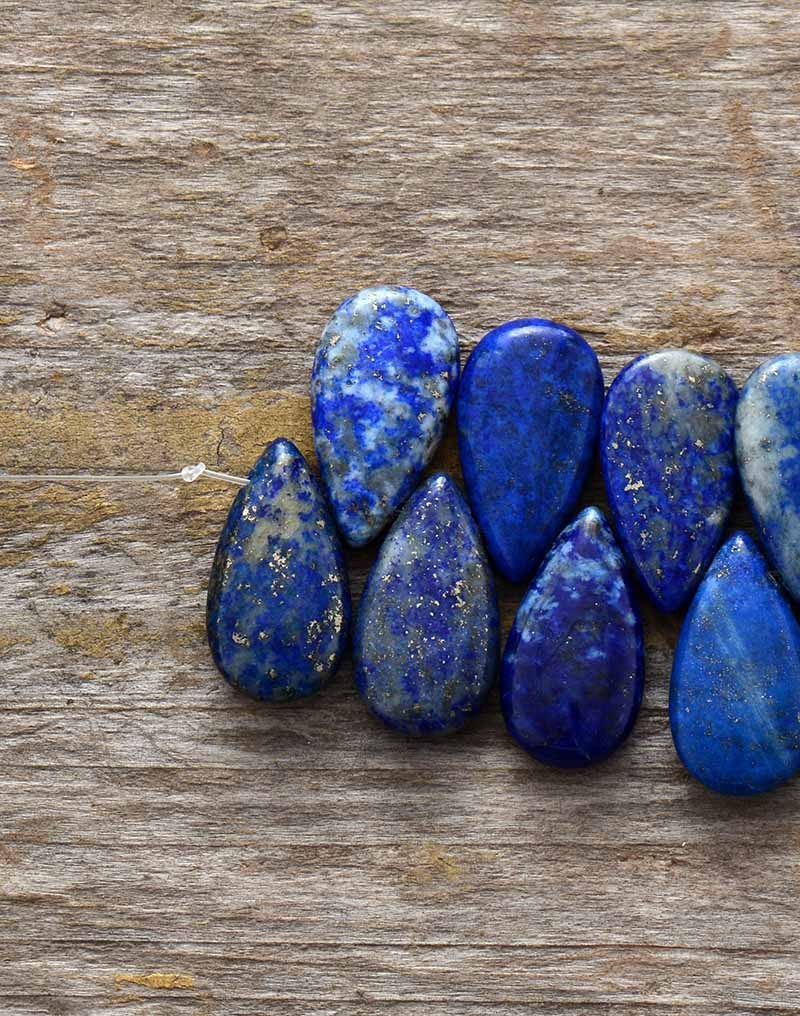 Boucles d'oreilles pendantes en Lapis Lazuli, faites à la main, élégantes, populaires européennes et américaines