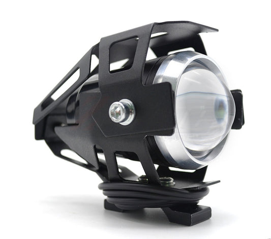 Phares de moto LED étanches, lampe auxiliaire, projecteur haute puissance U5 12V