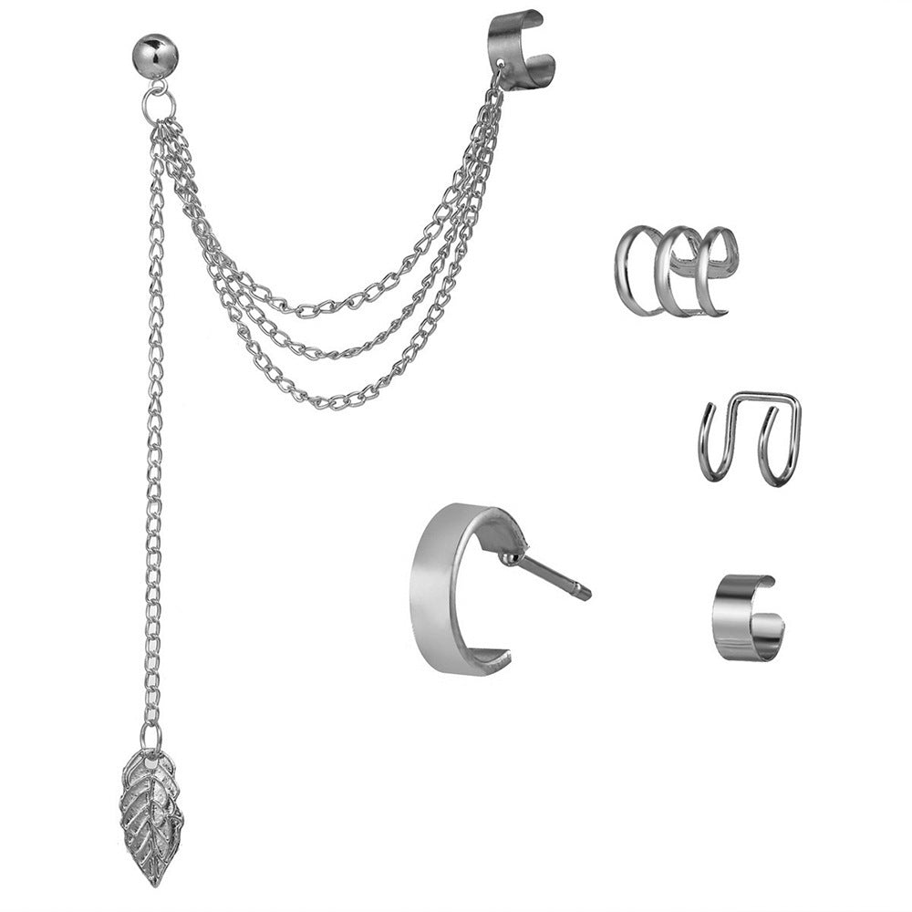 Ensemble créatif simple de cinq clips d'oreille non percés