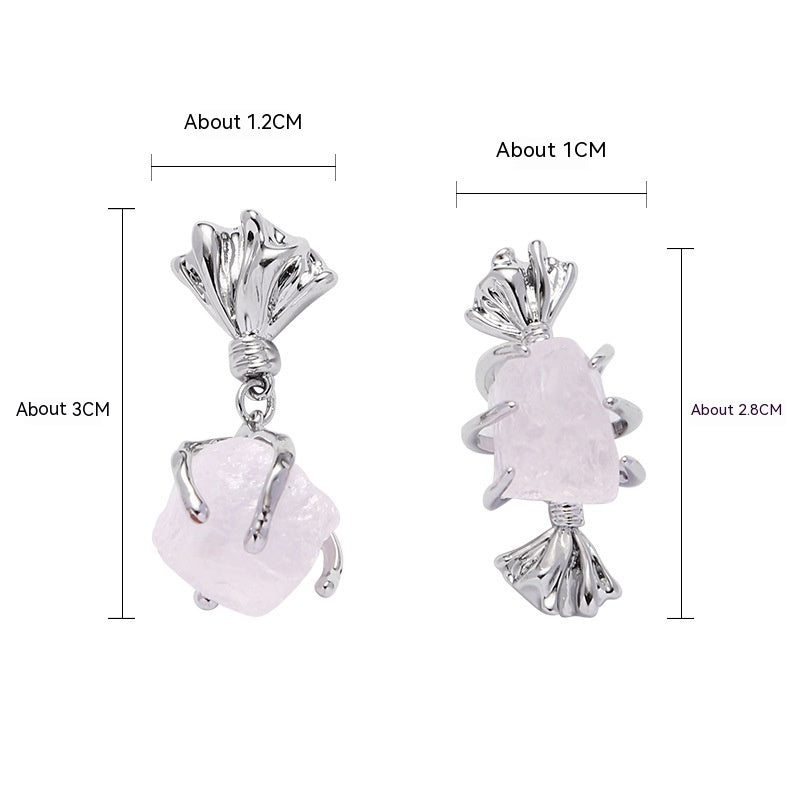 Pendientes originales de la serie Metal Rose