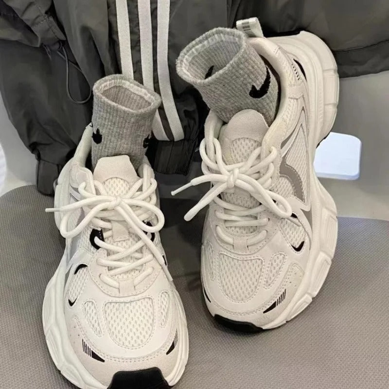 Chaussures à plateforme en maille polyvalente Polar Wave Sports décontractés respirants