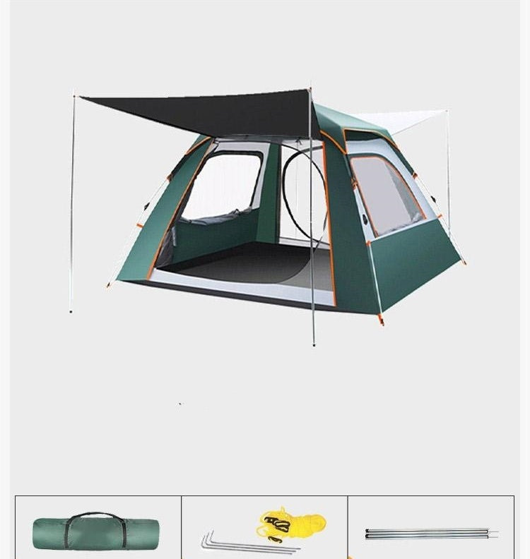 Tente de Camping pliable et épaississante automatique, protection solaire, pique-nique sauvage, maison, ensemble complet