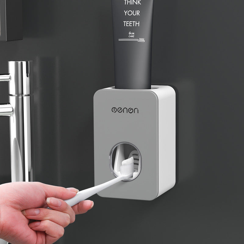 Ensemble de dentifrice automatique, support mural suspendu sans poinçon, porte-brosse à dents, porte-dentifrice