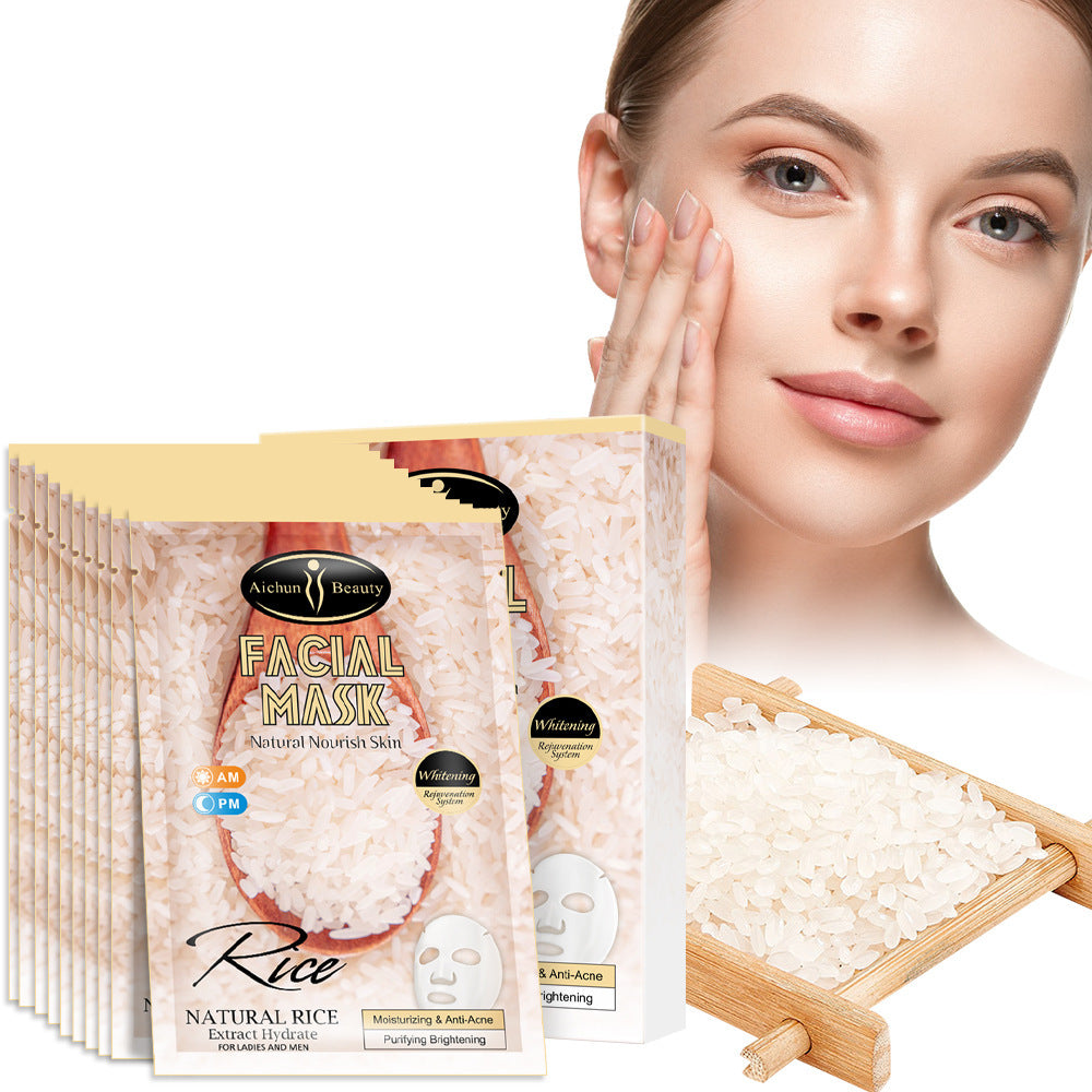 Masque de riz pour la peau, produits de soins de la peau
