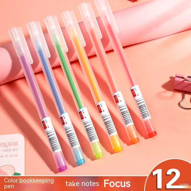 Stylo gel en boîte de couleur, vente en gros de papeterie