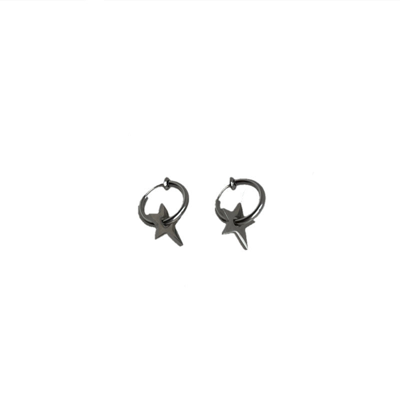 Special-interest Design Female Couple Hip Hop Earrings