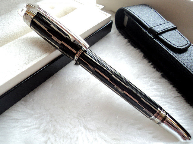 Interstellar Crystal Head Series Bolígrafo Roller de metal Pluma estilográfica Pluma estilográfica clásica de carbono