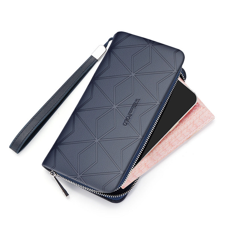 Cartera larga de poliéster para hombre