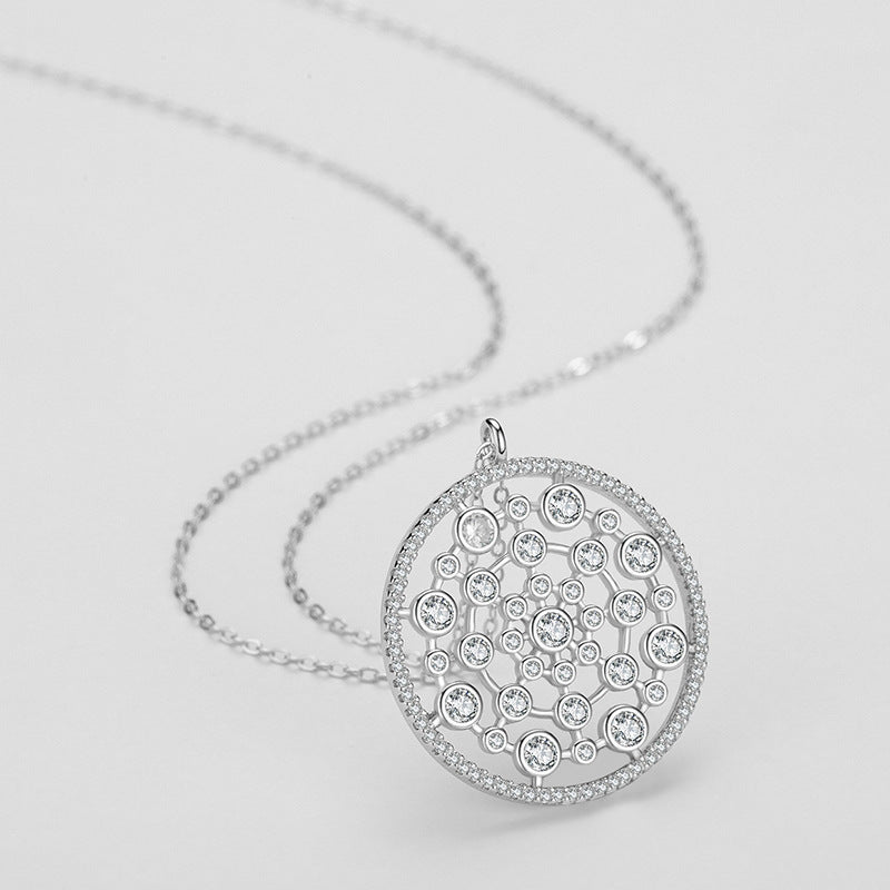 Fashion Circle Bubble Pendant Necklace For Women