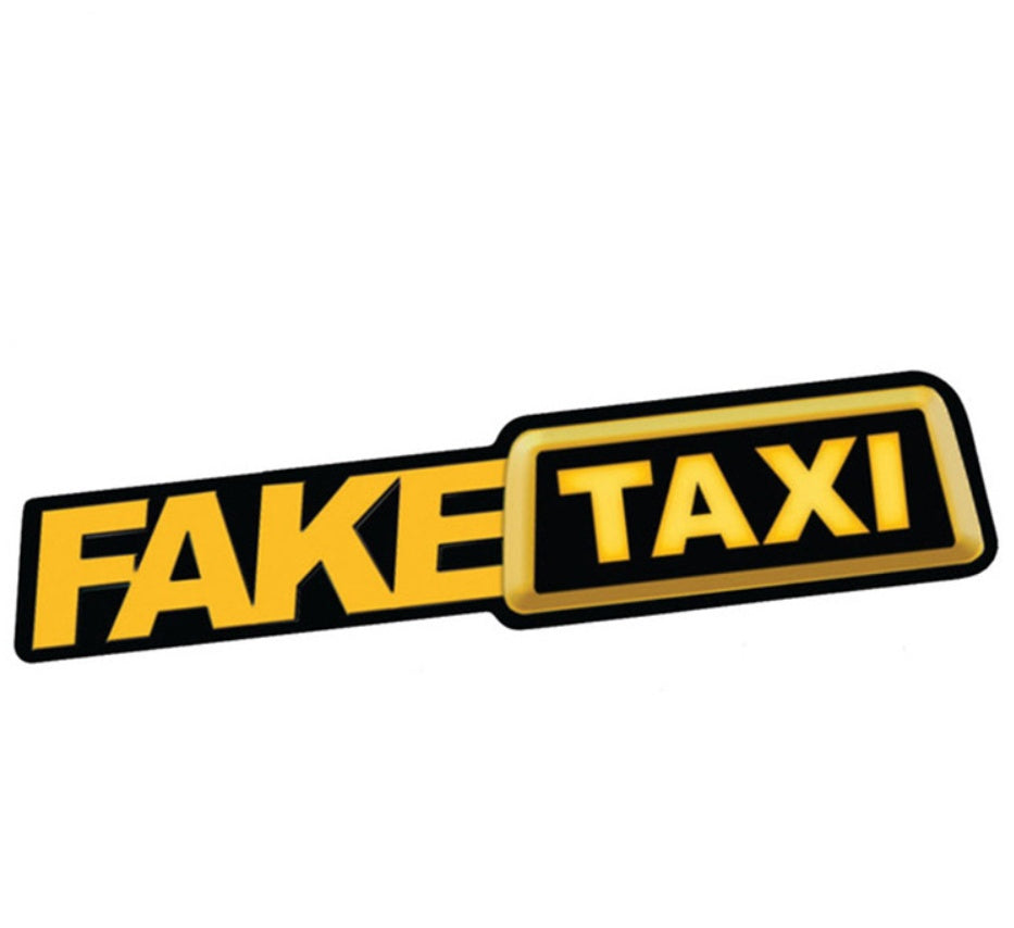 Autocollant drôle de voiture de signe de dérive de faux taxi