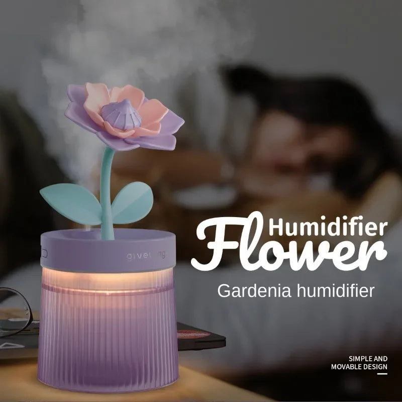 Humidificateur petite maison chambre bureau bureau dortoir silencieux Mini USB hydratant Purification de l'eau pulvérisation fleurs forme humidificateurs