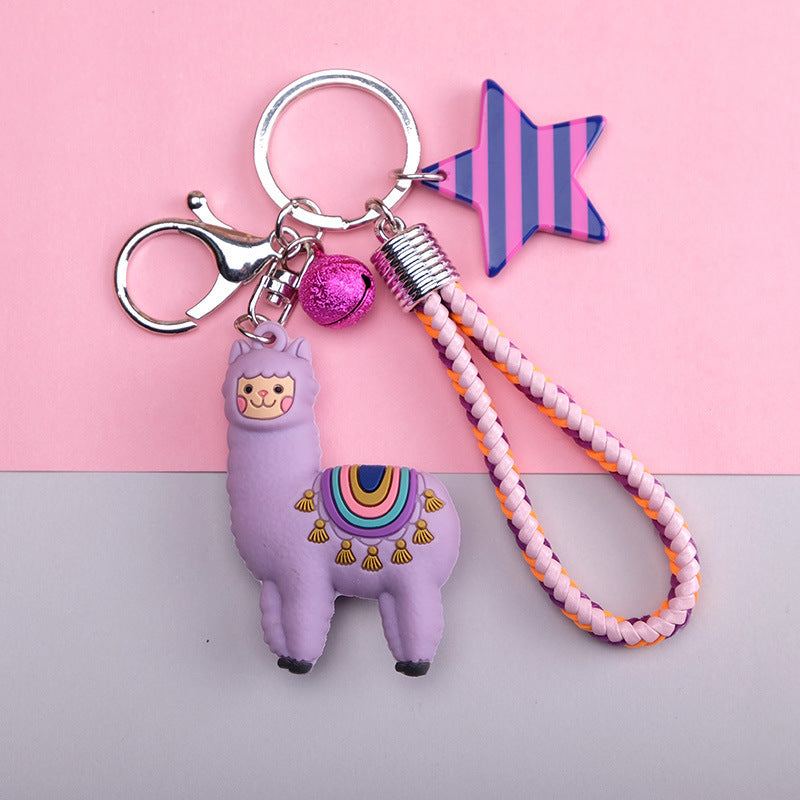 Nouveau porte-clés de dessin animé d'alpaga