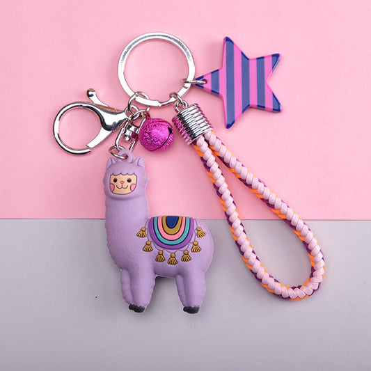 Nouveau porte-clés de dessin animé d'alpaga