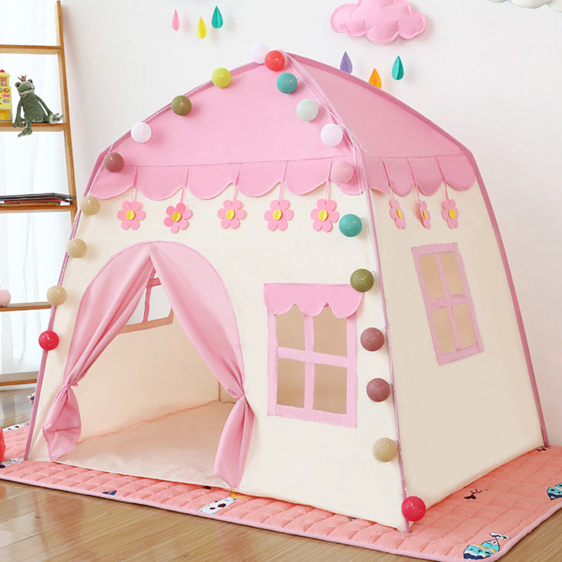 Tente enfant jeux bébé fleurs maison fleurie