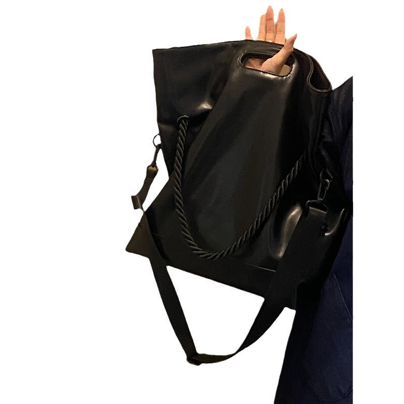 Grand sac fourre-tout de style minimaliste d'automne et d'hiver, niche brillante de personnalité
