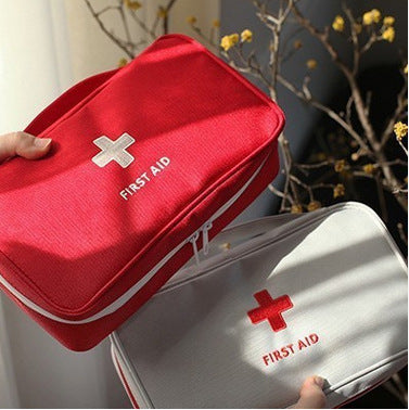 Vide Grande trousse de premiers secours Médicaments Camping en plein air Survie Sac à main Kits d'urgence Voyage Sac médical Sac de rangement portable Rouge