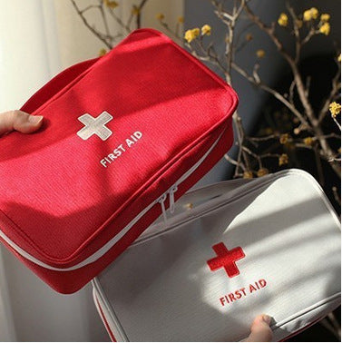 Vide Grande trousse de premiers secours Médicaments Camping en plein air Survie Sac à main Kits d'urgence Voyage Sac médical Sac de rangement portable Rouge