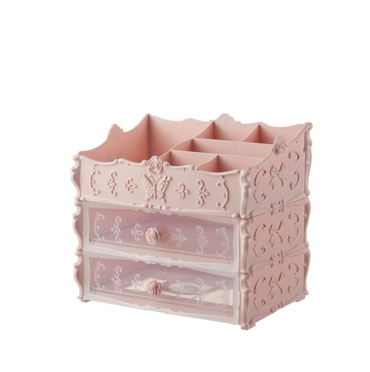 Organisateur de maquillage Transparent, boîte de rangement de cosmétiques, tiroir de bureau, bacs de rangement de bijoux et de beauté, rouge à lèvres, cadeaux de noël